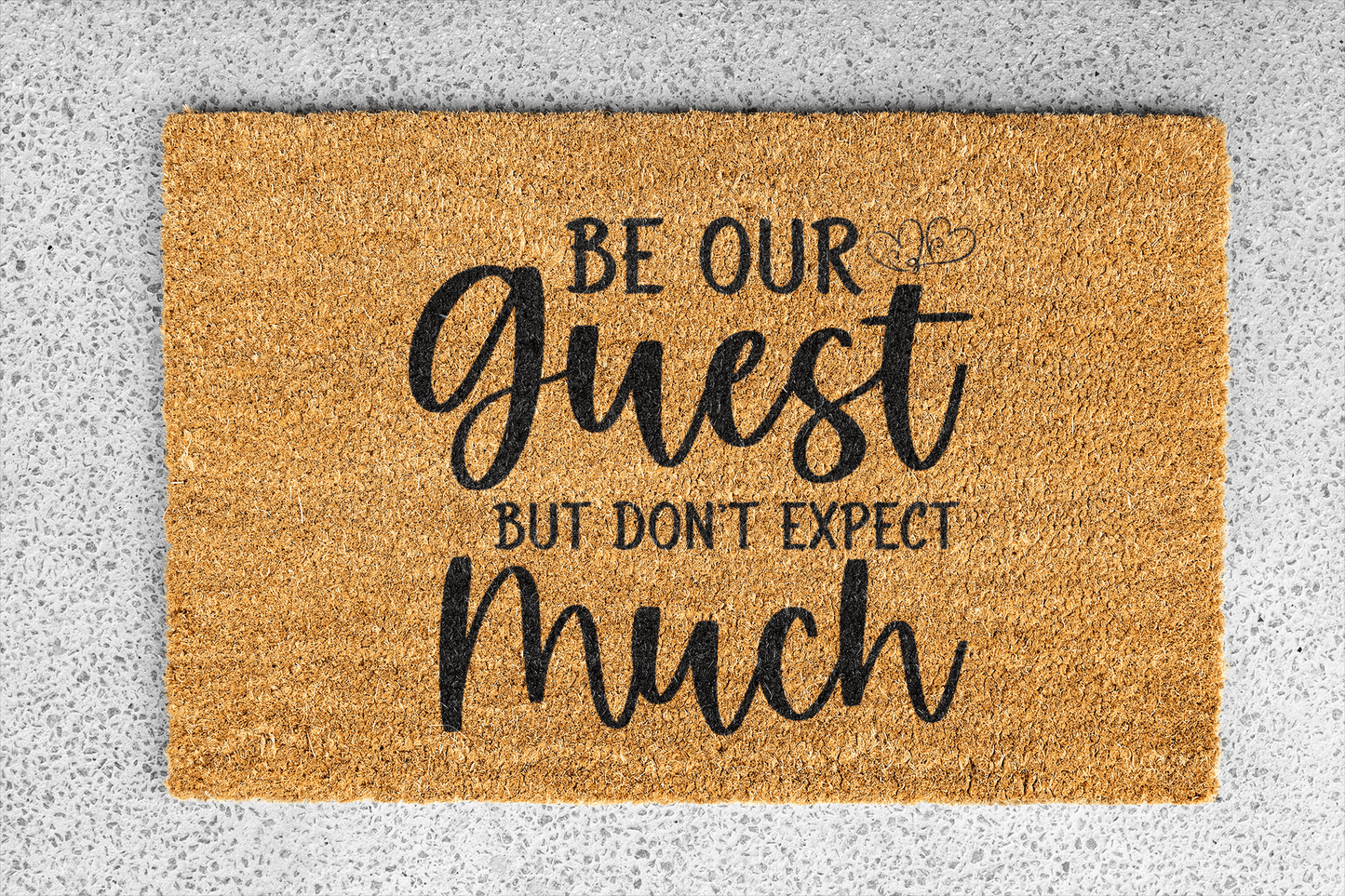 Personalized coir doormat handmade by Matnifique.