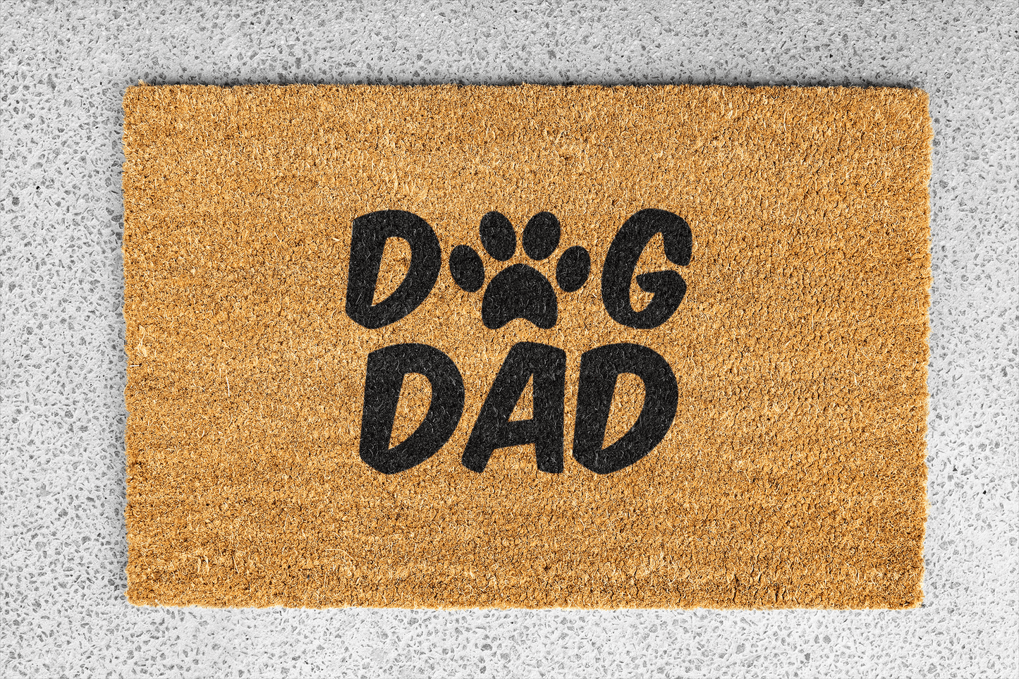 Personalized coir doormat handmade by Matnifique.