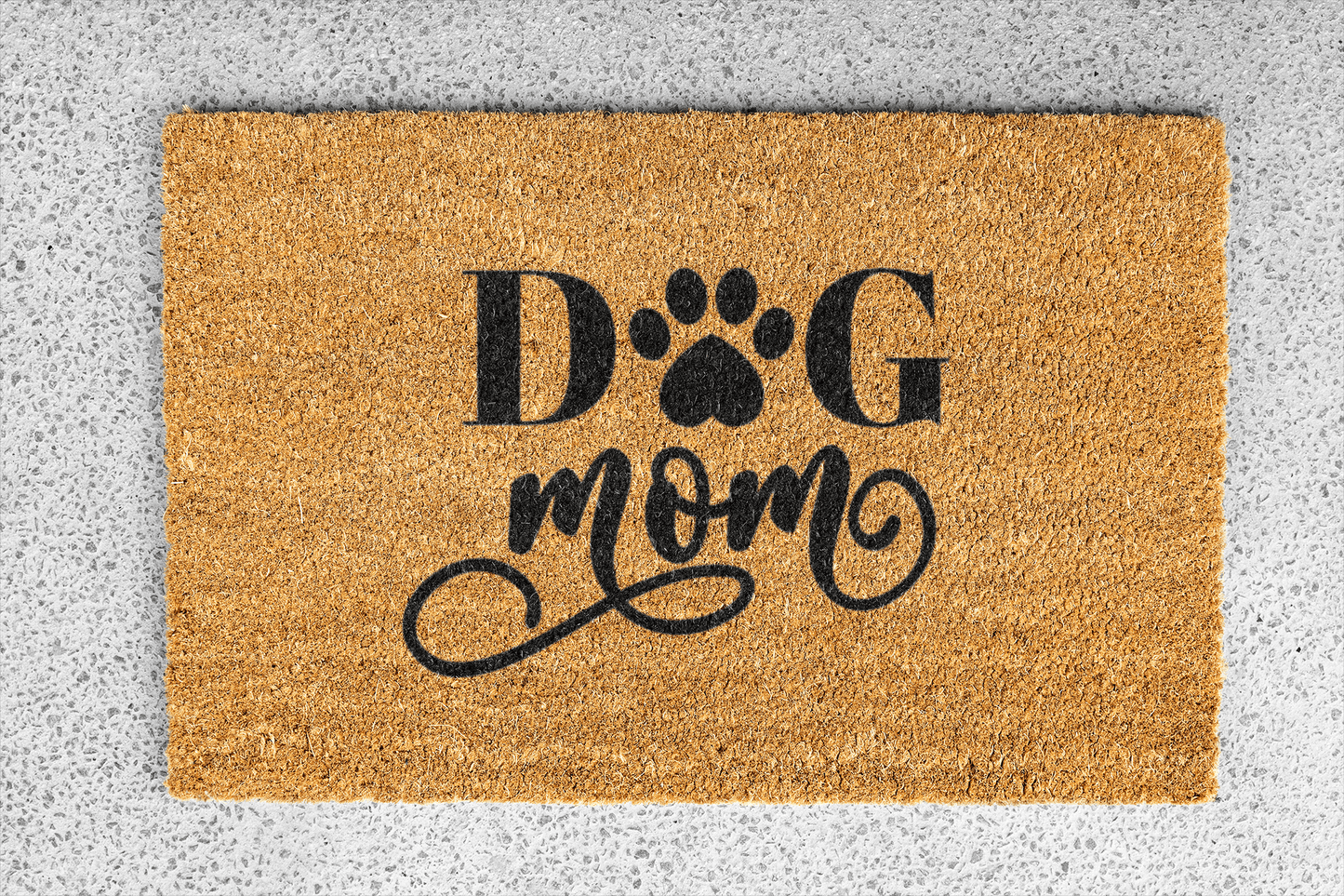 Personalized coir doormat handmade by Matnifique.