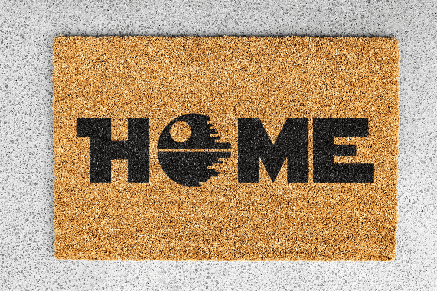 Personalized coir doormat handmade by Matnifique.