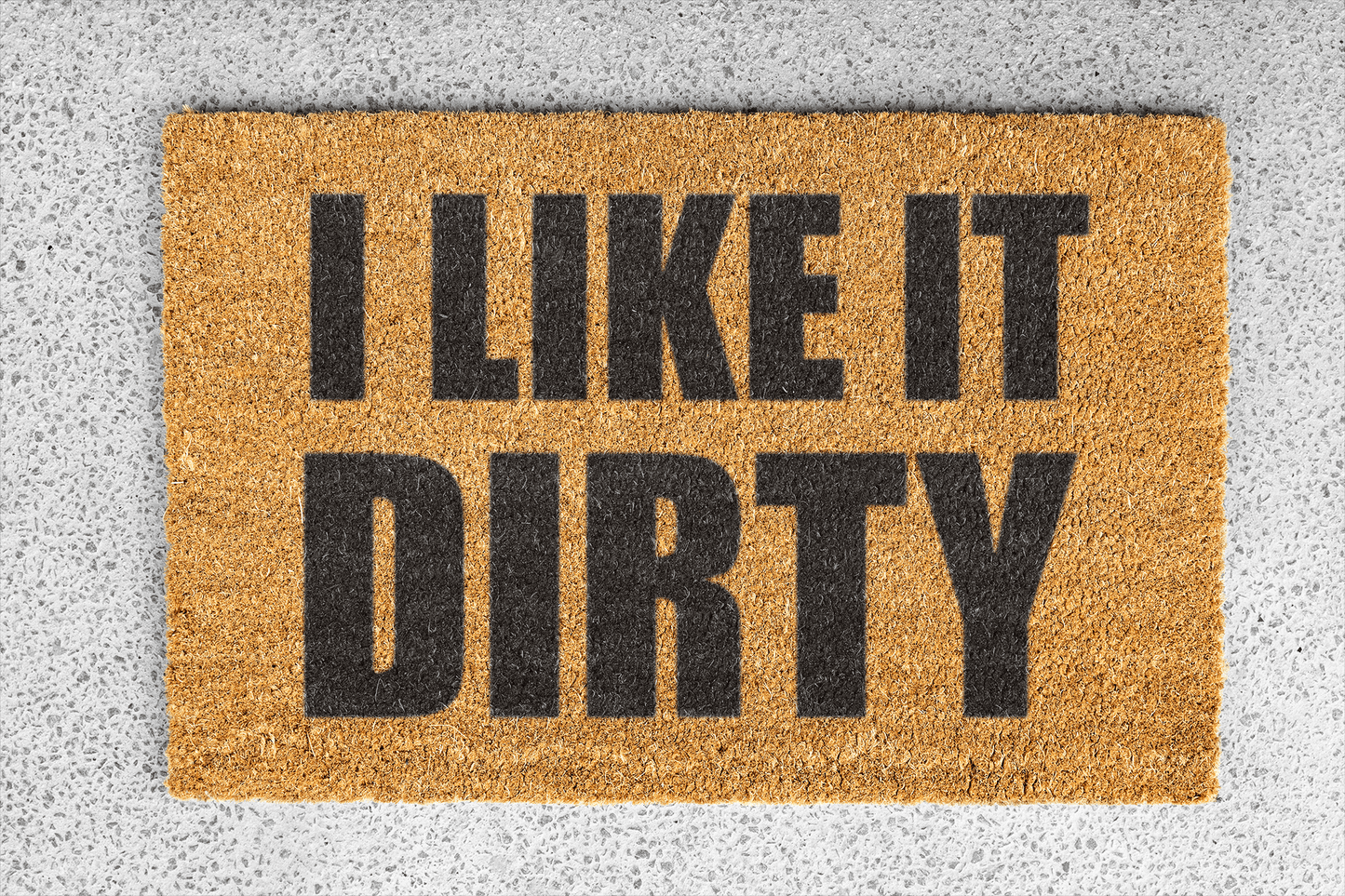 Personalized coir doormat handmade by Matnifique.