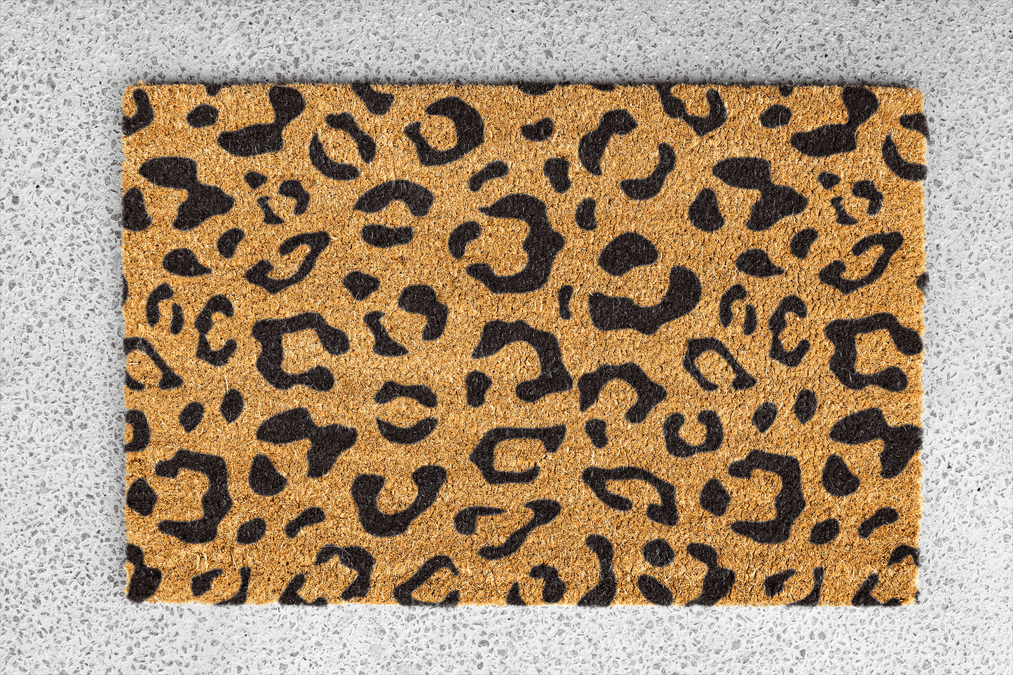 Personalized coir doormat handmade by Matnifique.