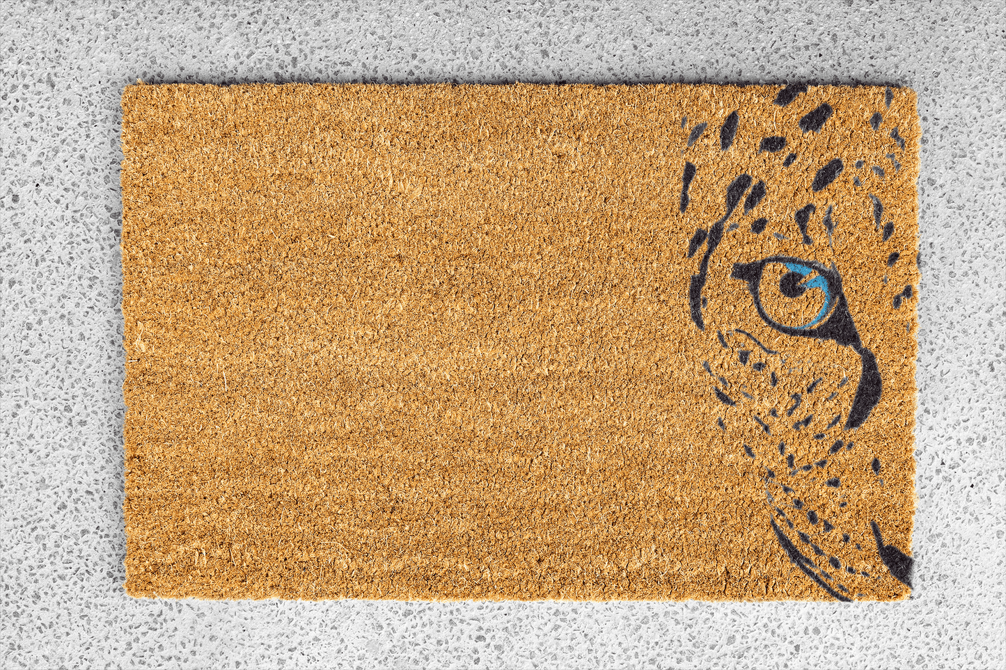 Personalized coir doormat handmade by Matnifique.