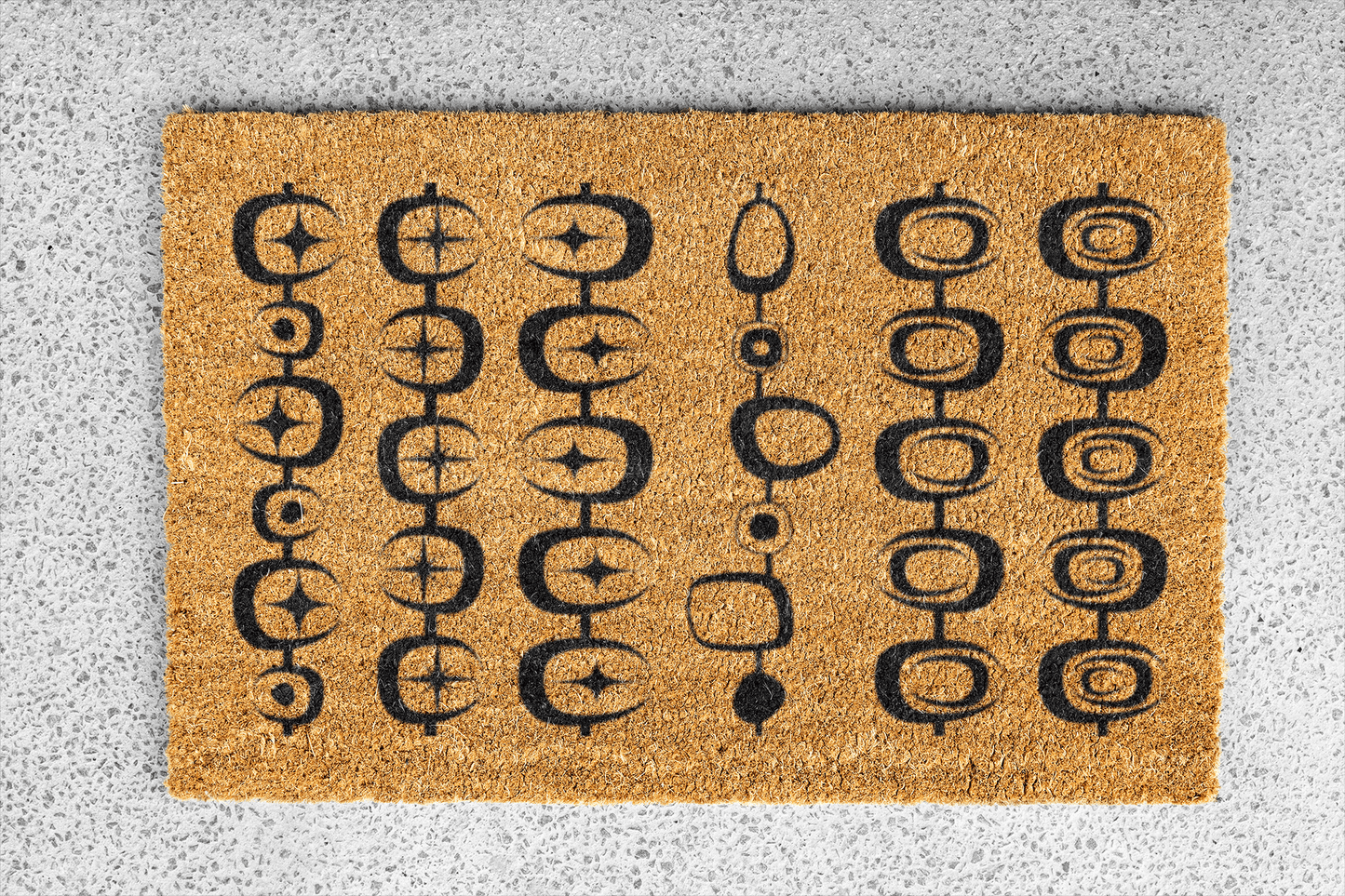 Personalized coir doormat handmade by Matnifique.