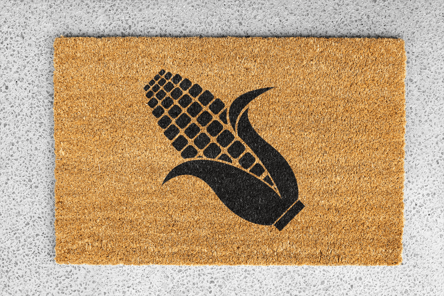 Personalized coir doormat handmade by Matnifique.