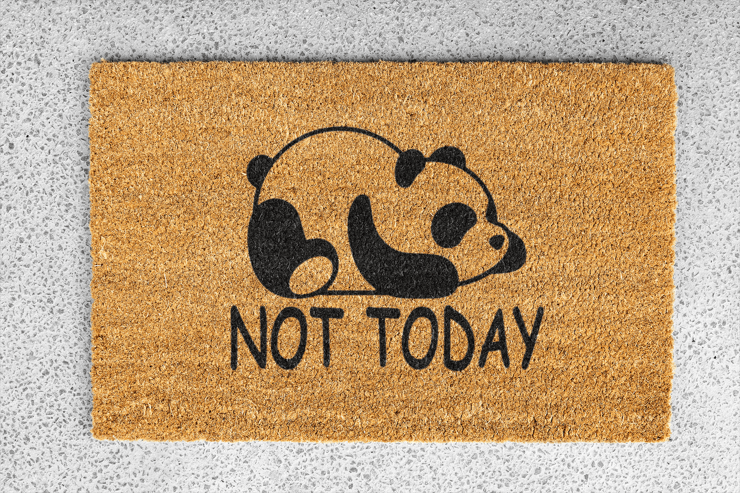 Personalized coir doormat handmade by Matnifique.