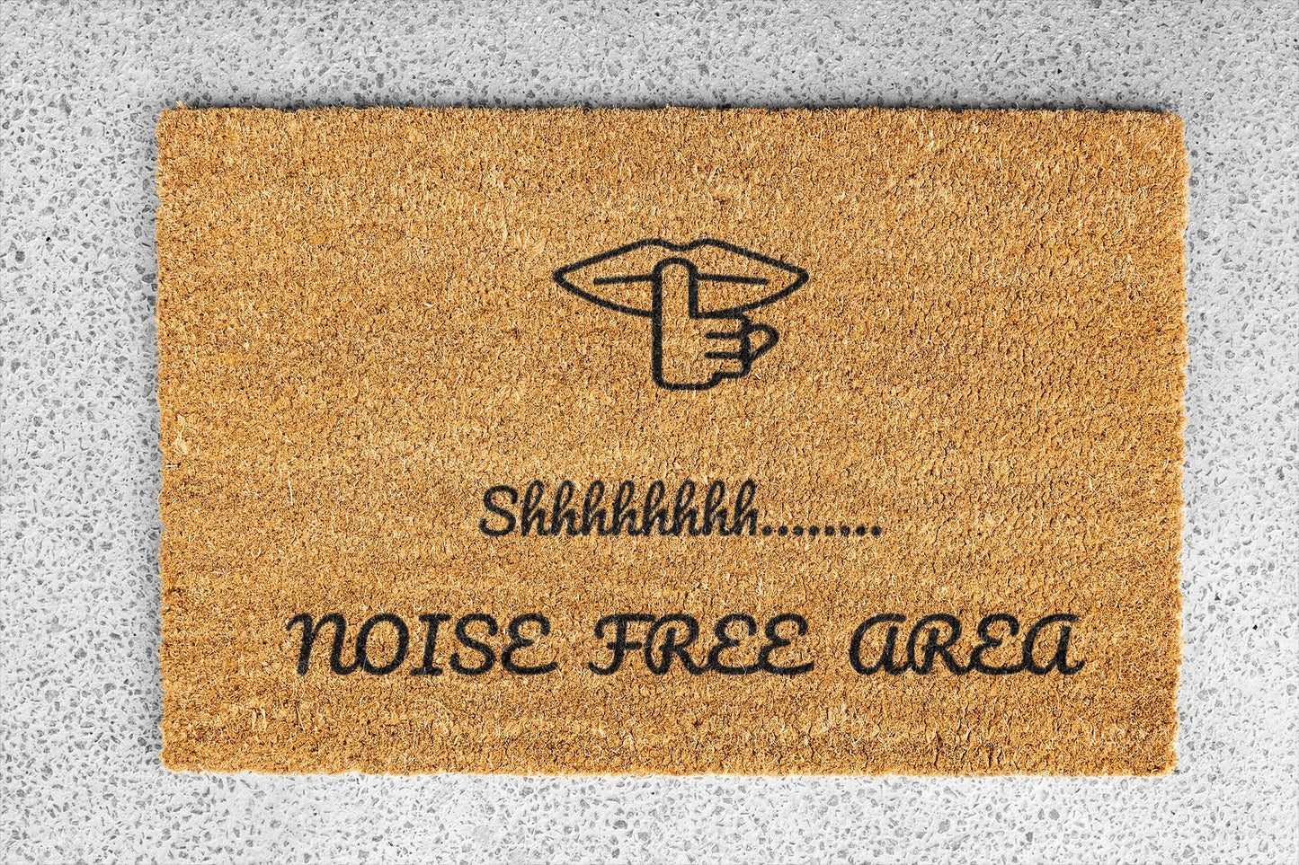 Personalized coir doormat handmade by Matnifique.