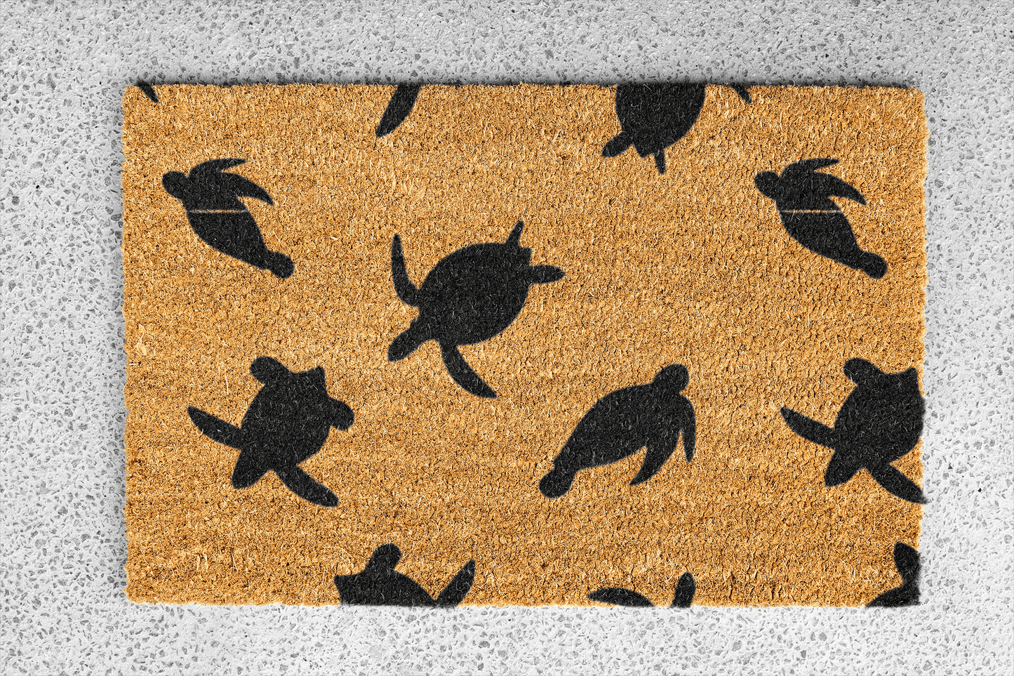 Personalized coir doormat handmade by Matnifique.