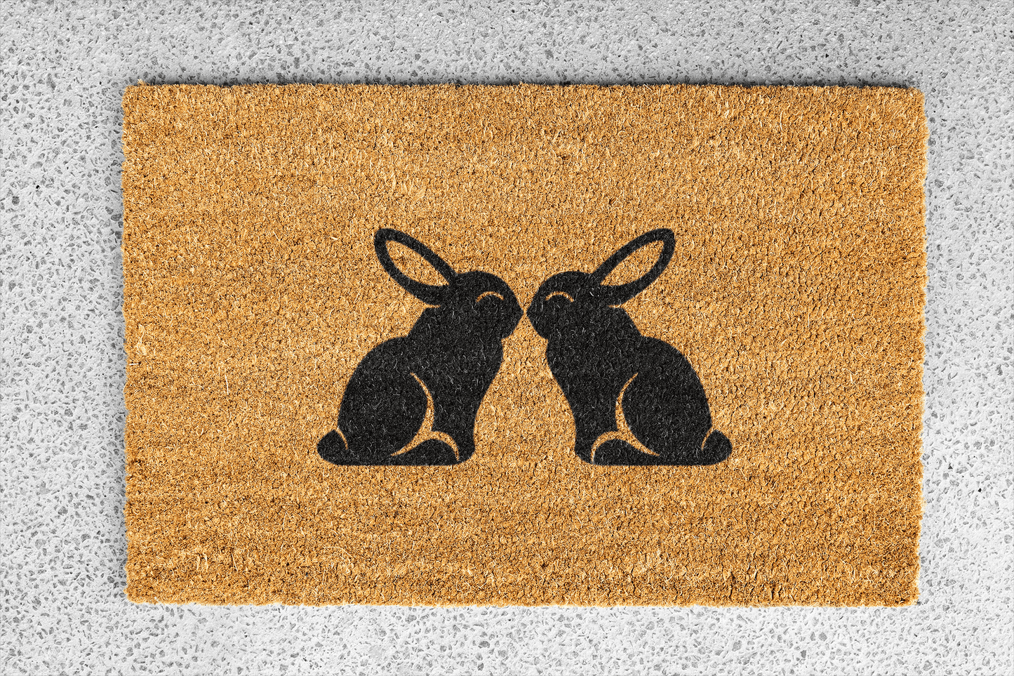 Personalized coir doormat handmade by Matnifique.