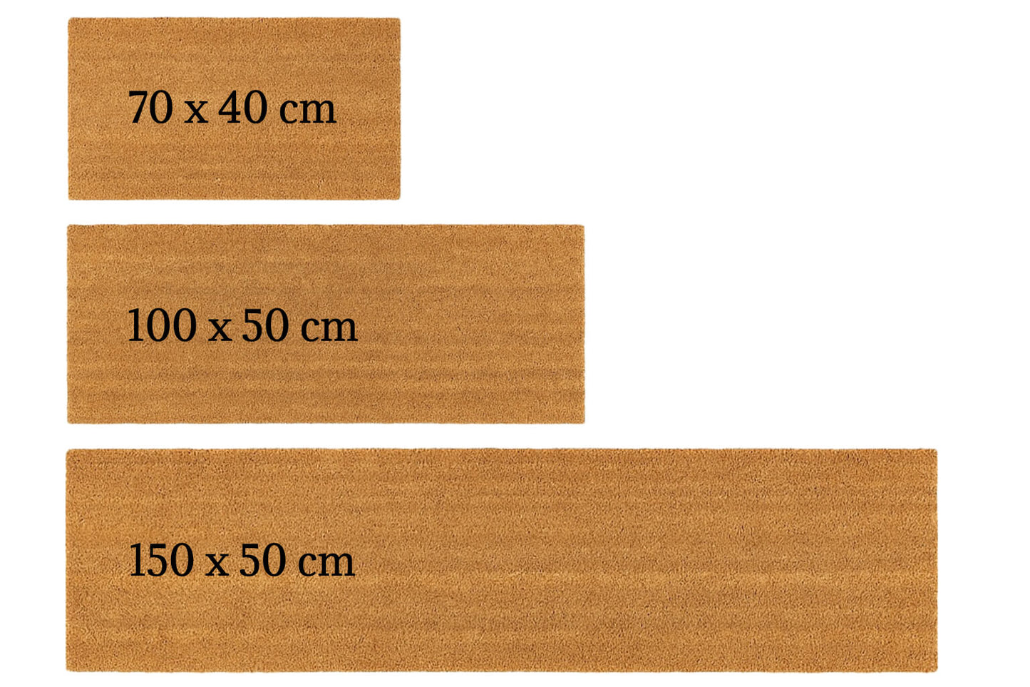 Personalized coir doormat handmade by Matnifique.