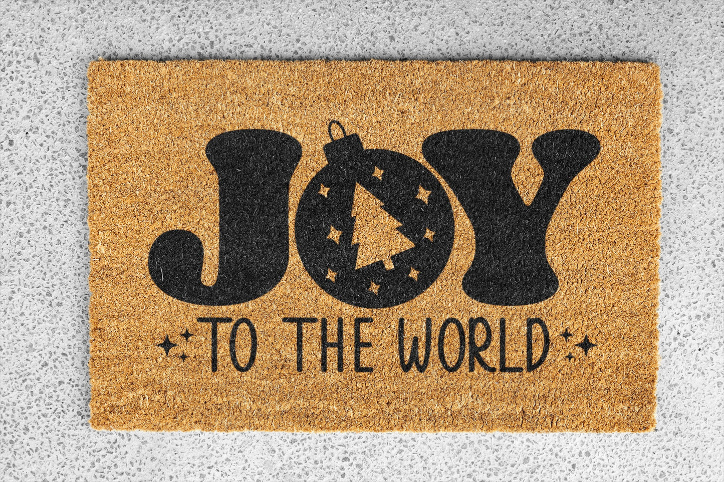 Personalized coir doormat handmade by Matnifique.