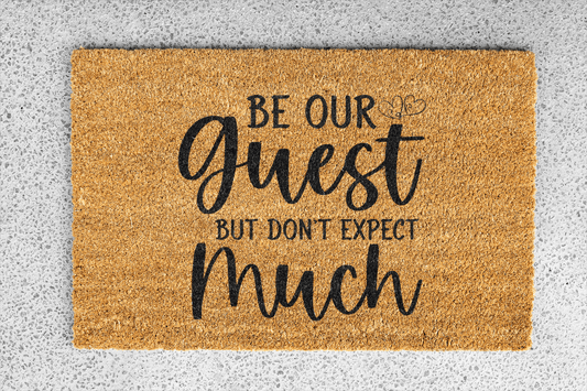 Personalized coir doormat handmade by Matnifique.