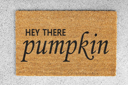 Personalized coir doormat handmade by Matnifique.
