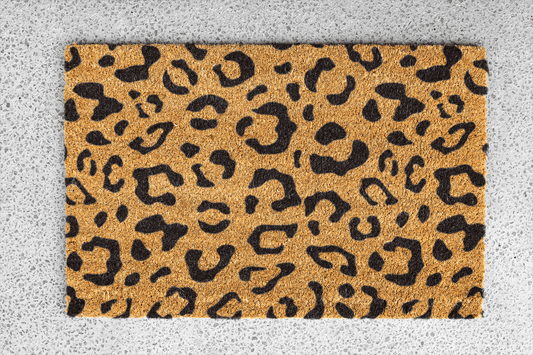 Personalized coir doormat handmade by Matnifique.