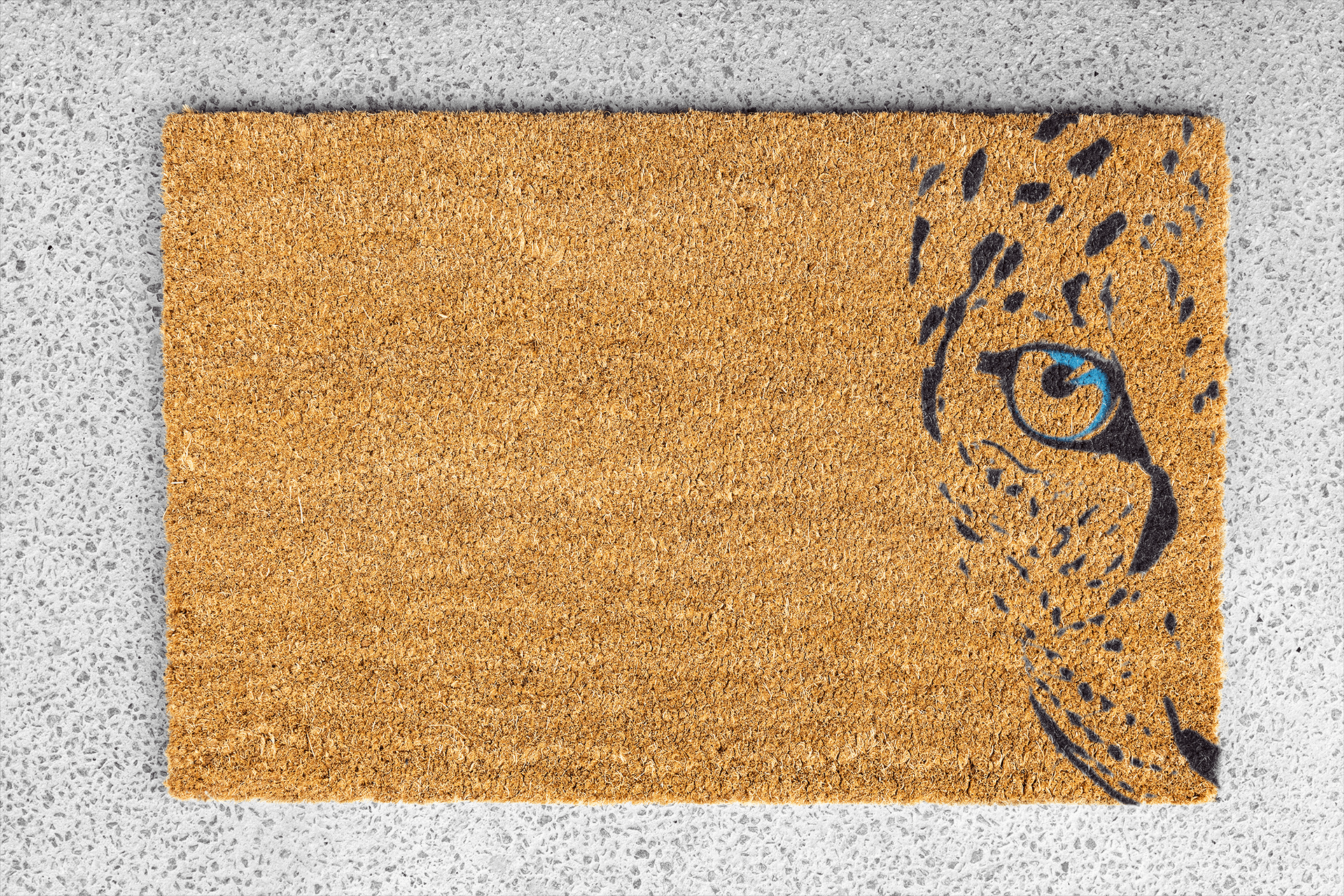 Personalized coir doormat handmade by Matnifique.