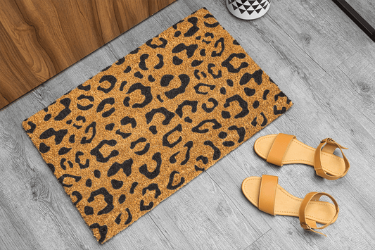 Personalized coir doormat handmade by Matnifique.