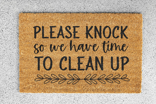 Personalized coir doormat handmade by Matnifique.