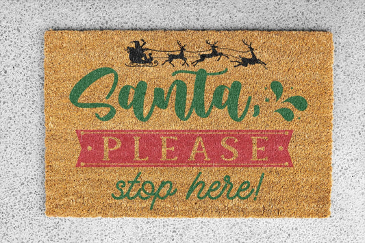 Personalized coir doormat handmade by Matnifique.