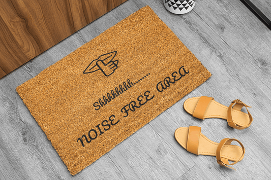 Personalized coir doormat handmade by Matnifique.