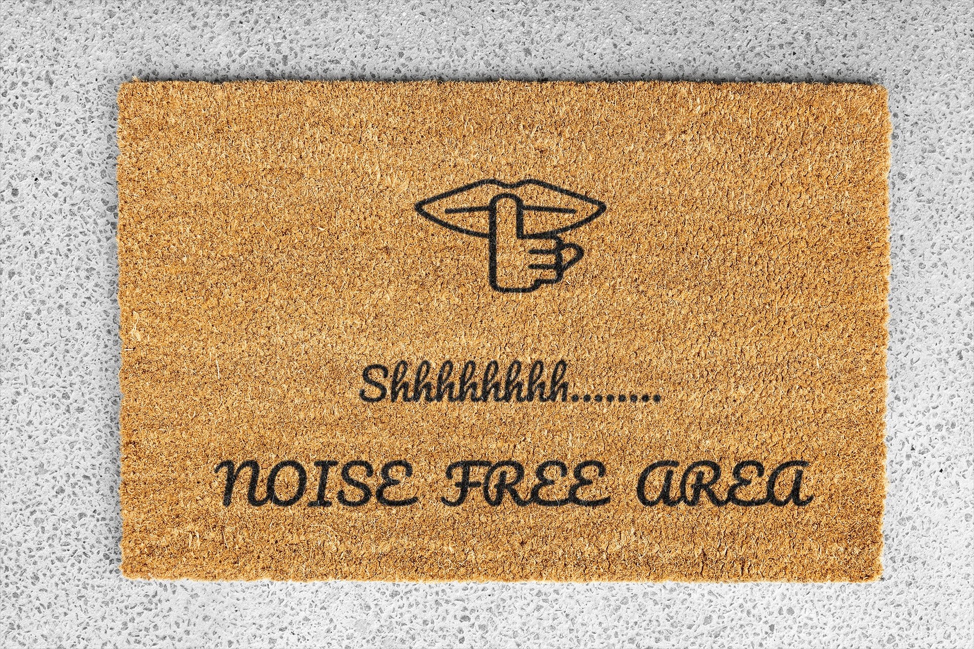 Personalized coir doormat handmade by Matnifique.