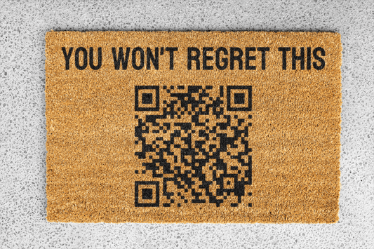 Personalized coir doormat handmade by Matnifique.