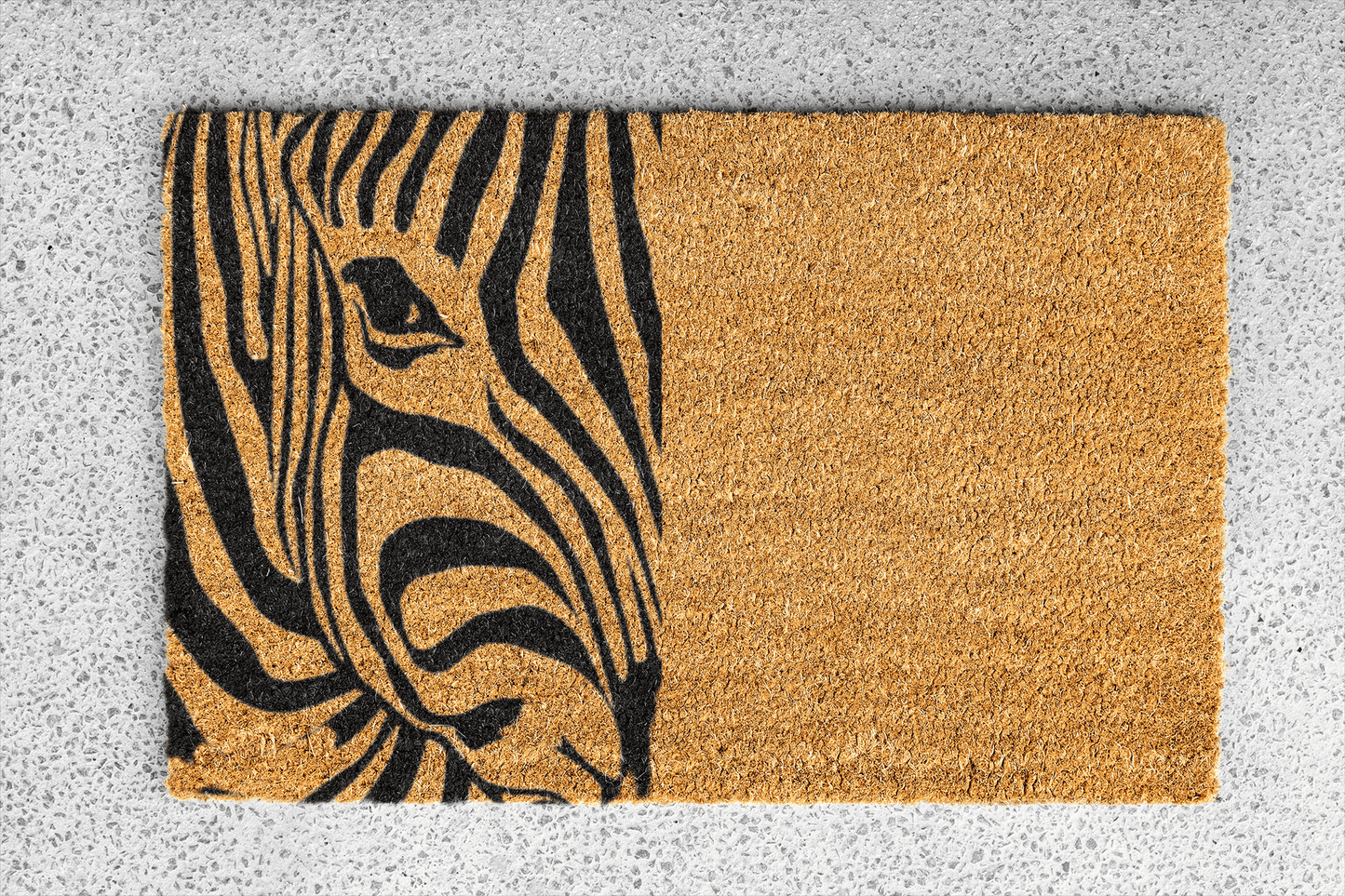 Personalized coir doormat handmade by Matnifique.