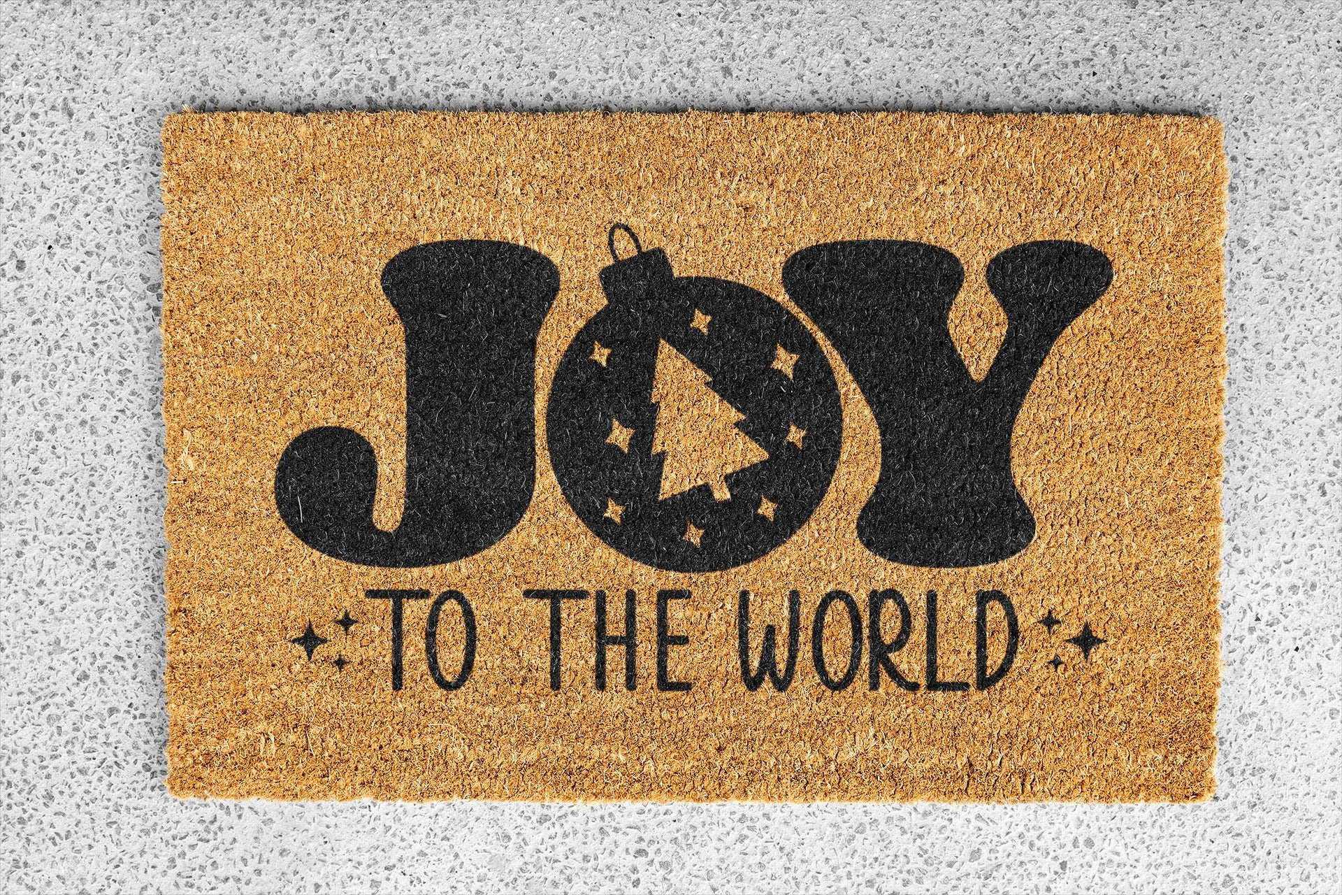 Personalized coir doormat handmade by Matnifique.