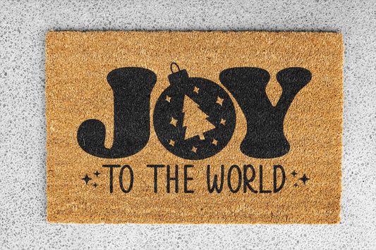 Personalized coir doormat handmade by Matnifique.